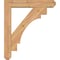 Ekena Millwork Merced Craftsman Smooth Bracket w/ Offset Brace, Western Red Cedar, 5 1/2"W x 26"D x 30"H BKT0604X26X30MRC04SWR - alternate 4